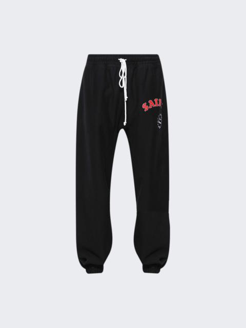 SAINT M×××××× Graphic Sweatpants Black