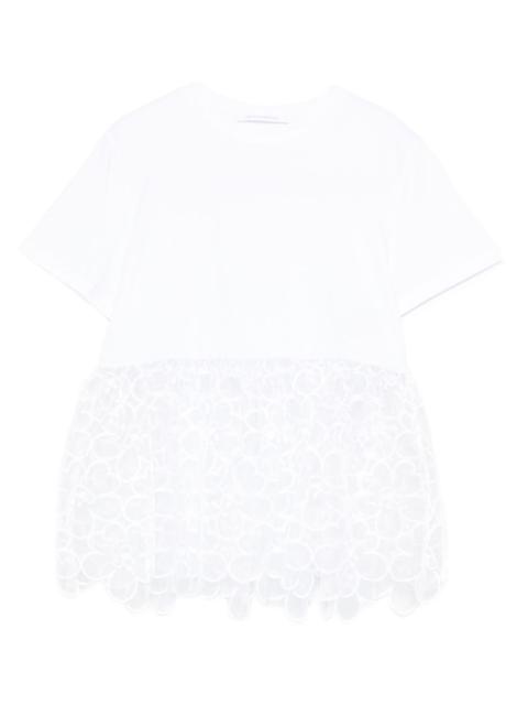 CECILIE BAHNSEN lace-detail T-shirt