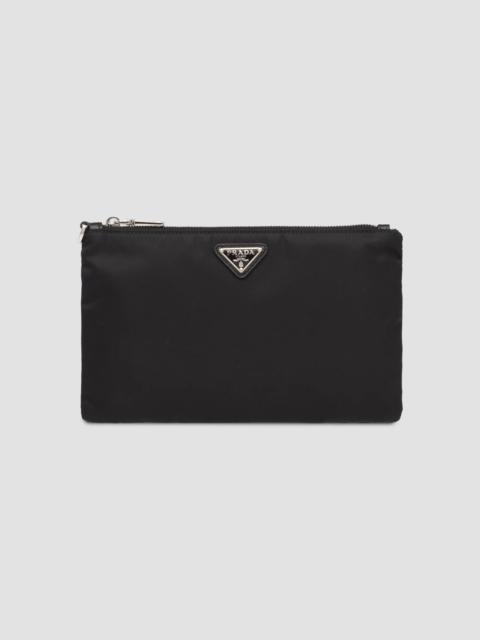 Prada Men's Re-Nylon and Saffiano Leather Pouch - Black