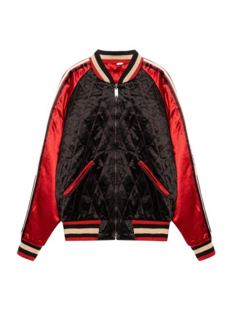 GUCCI Gucci Reversible Acetate Bomber Jacket 'Black Red' 538282-ZAAJ3-1049