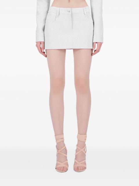 Blumarine bouclé-texture short skirt