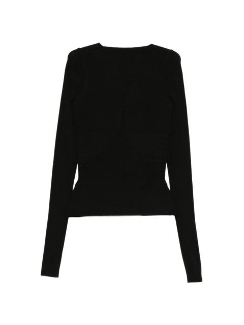 Rick Owens Temple long-sleeve top