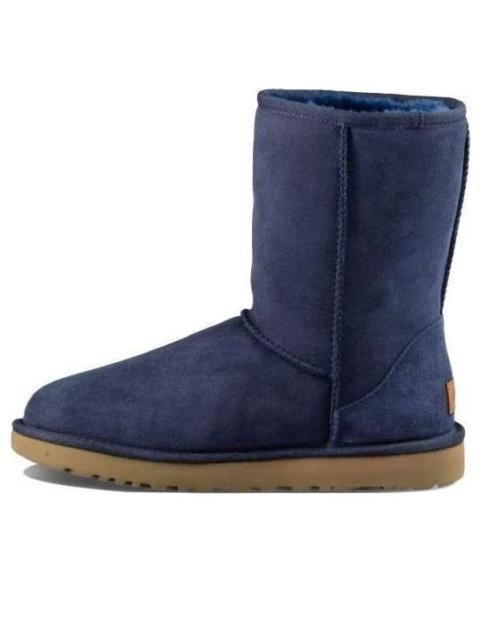 UGG (WMNS) UGG Classic Short II Boot Fleece Lined Navy Blue 1016223-NAVY
