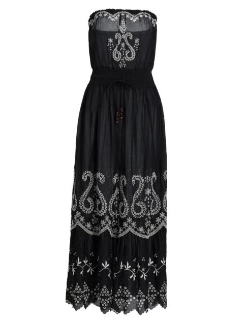 RAMY BROOK Women's Blaire Embroidered Cotton Cover-Up Dress - Black