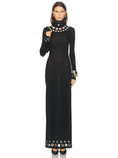 rabanne Turtleneck Maxi Dress
