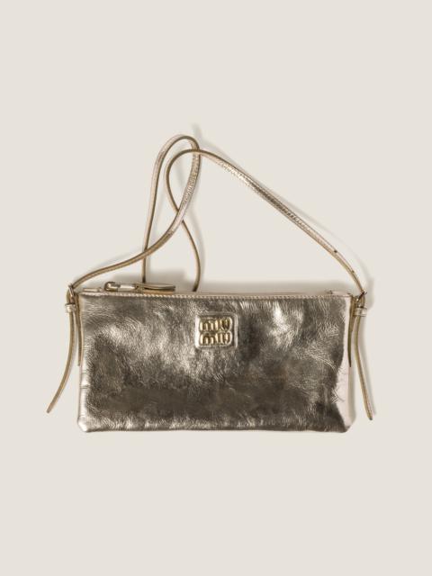 Miu Miu Laminated nappa mini pouch
