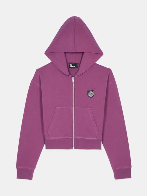 The Kooples PURPLE BLAZON HOODIE