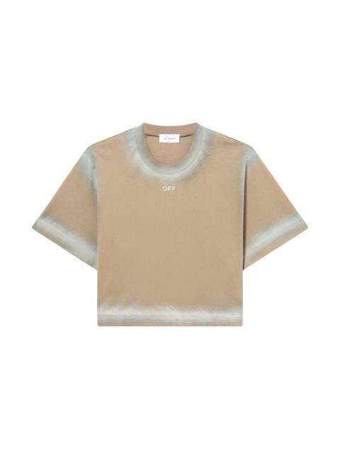 Off-White Spray Off Stamp Crop T-shirt