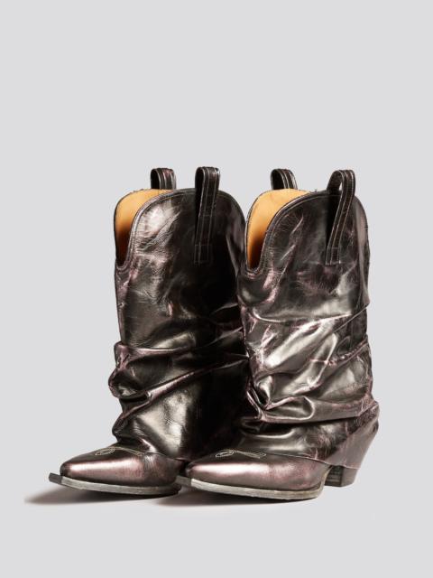 LOW RIDER COWBOY BOOT - PINK SHINE