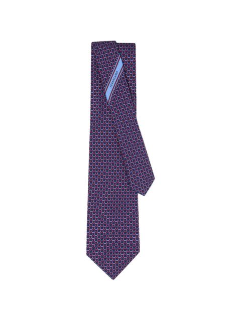 FERRAGAMO Ferragamo Gancini Link-print Tie