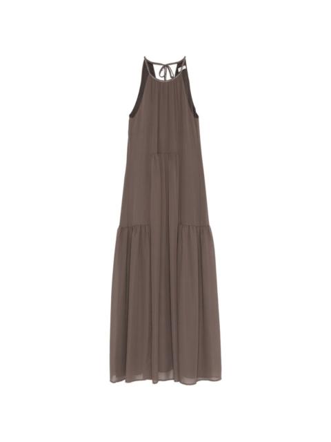 tiered maxi dress