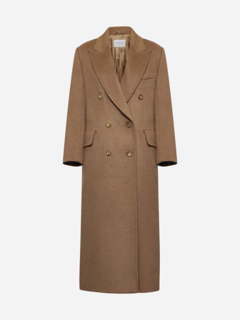 Fungo double-breasted wool coat