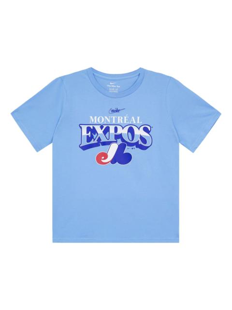 Nike Nike Montreal Expos Cooperstown Collection Rewind Arch T-shirt 'Powder Blue' 3Z3B7SBGM-EXP
