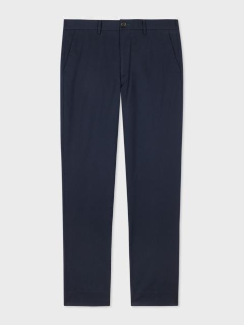 Paul Smith Mid-Fit Navy Stretch-Cotton Chinos
