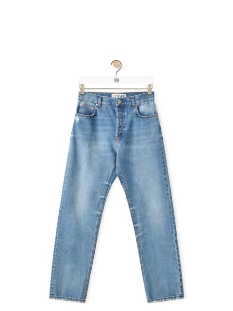 Loewe Tapered light wash jeans in cotton