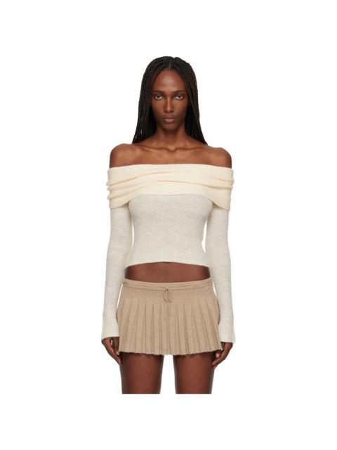 GUIZIO Off-White Marlowe Top