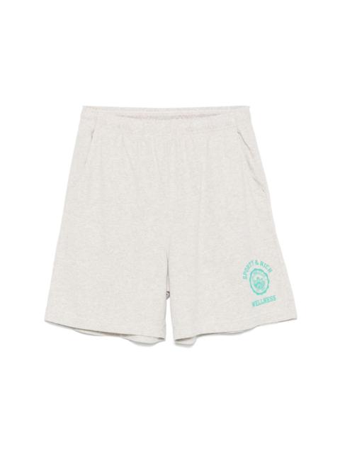 Sporty & Rich Emblem-print track shorts