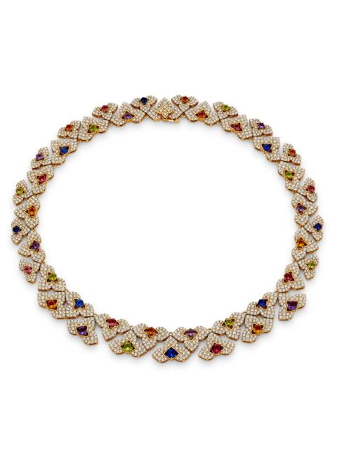 ROBERTO COIN Women's Venetian Princess Carnivale 18K Rose Gold & Multi-Gemstone Collar Necklace - Rosegold
