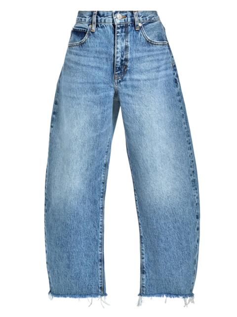 FRAME Women's The Bubble Crop Jeans - Rapture Raw Fray
