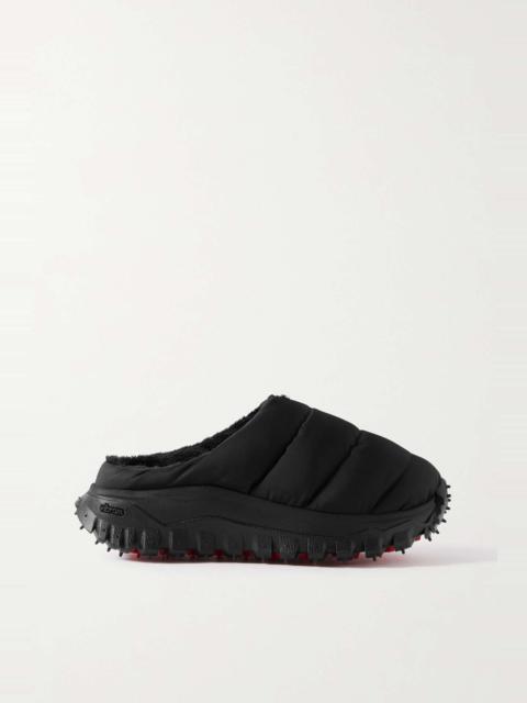 + 1017 ALYX 9SM quilted padded ripstop slides