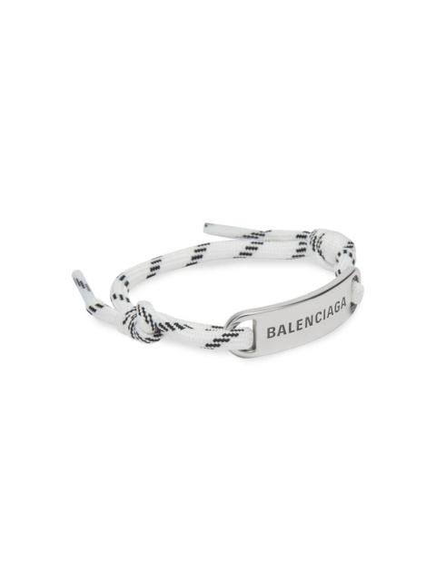BALENCIAGA Plate Bracelet in White