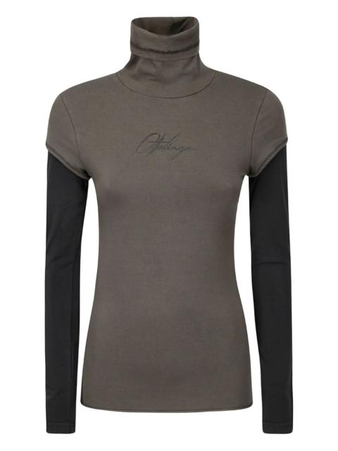 OTTOLINGER logo-embroidered turtleneck top