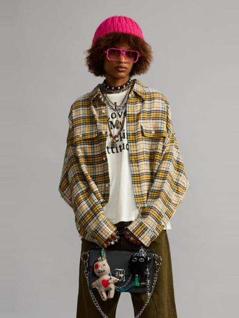 R13 CROPPED WORK SHIRT