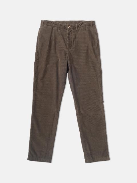 J. PRESS SOLID OLIVE WIDE WALE CORDUROY TROUSER - TRIM FIT
