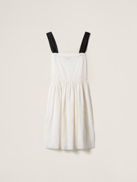 Miu Miu Embroidered batiste dress