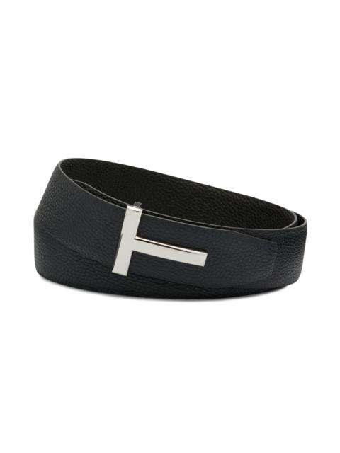 TOM FORD Men's T Buckle Reversible Belt - Dark Navy