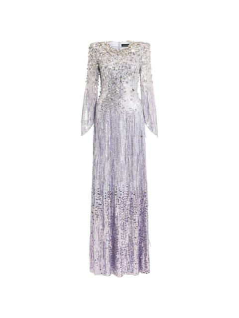 JENNY PACKHAM sequined long-sleeve dress