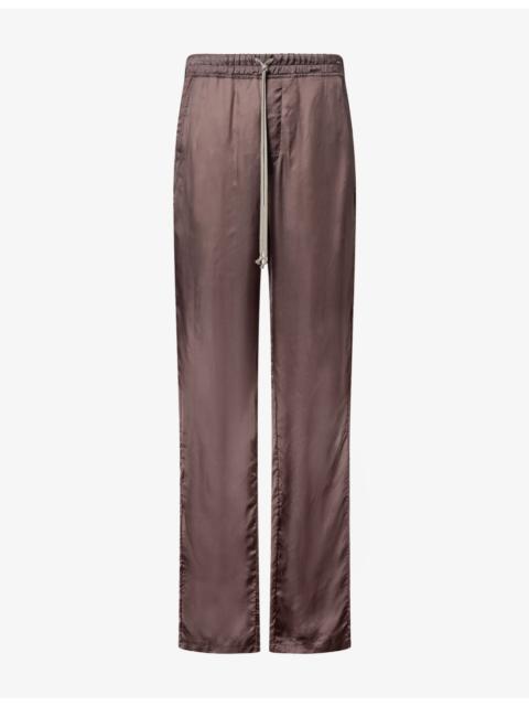 Rick Owens Dietrich Drawstring Satin Trousers
