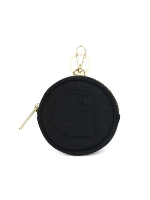 Carhartt logo-embossed round wallet