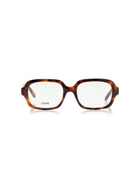 Loewe Square-Frame Acetate Glasses brown