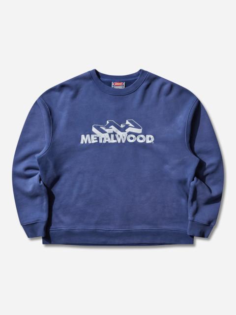 Metalwood Studio Men's Mountaineer Crewneck Sweatshirt Navy
