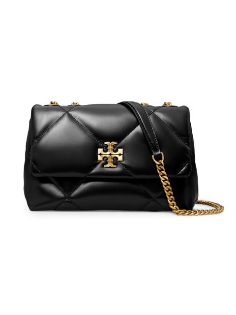 TORY BURCH Women's Small Kira Diamond Leather Shoulder Bag - Black