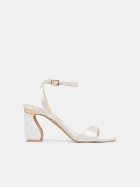 dolce vita TILDA HEELS TRUE WHITE SATIN