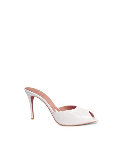 PARIS TEXAS Vera crocodile-effect open-toe heeled sandals