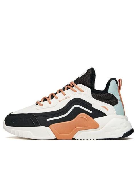 ANTA (WMNS) ANTA Leather Fleeced Running Shoes 'White Orange Black' 122148980-2