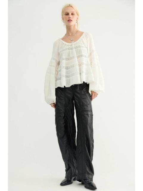 FREE PEOPLE We The Free Definition Workwear Vegan Leather Pants