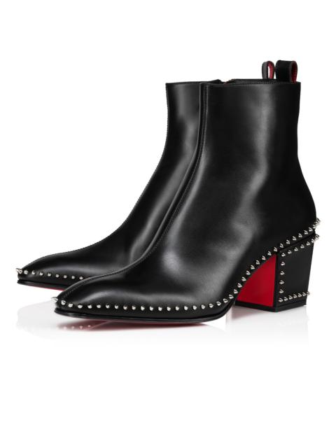 Out Line Spikes - 70 mm Low boots - Calf leather and spikes