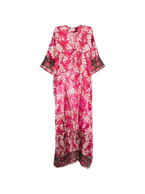 Pierre-Louis Mascia floral V-neck maxi dress