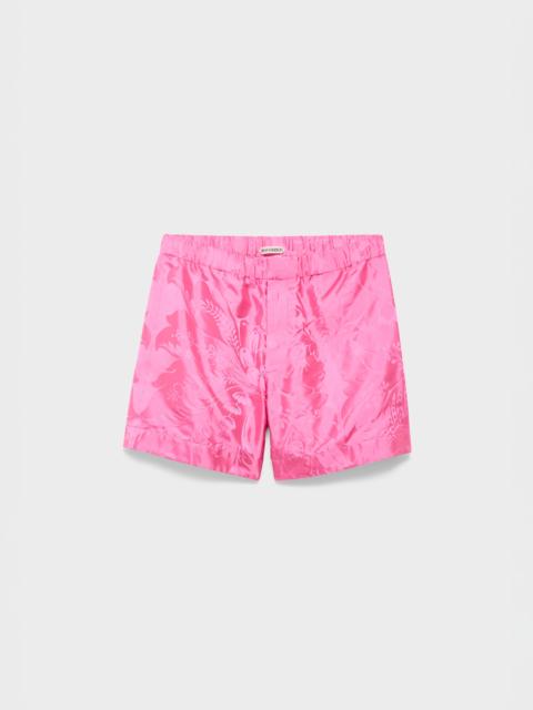 JW Anderson MENS DAMASK WOVEN SHORTS IN CAMELLIA