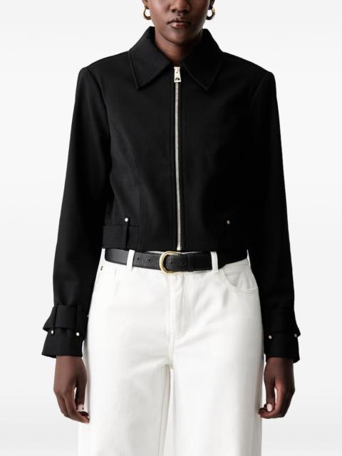 GUESS USA buckle-detail cropped jacket