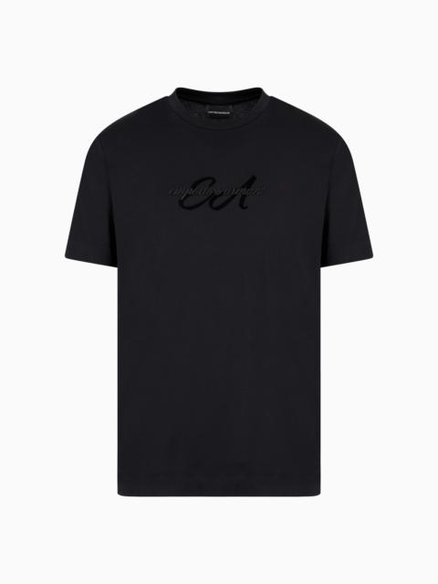 ASV lightweight jersey T-shirt with italic logo embroidery
