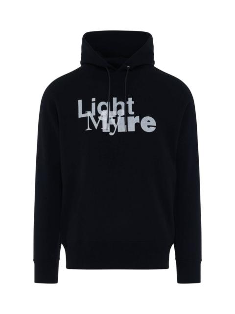 sacai Light My Fire Hoodie in Black