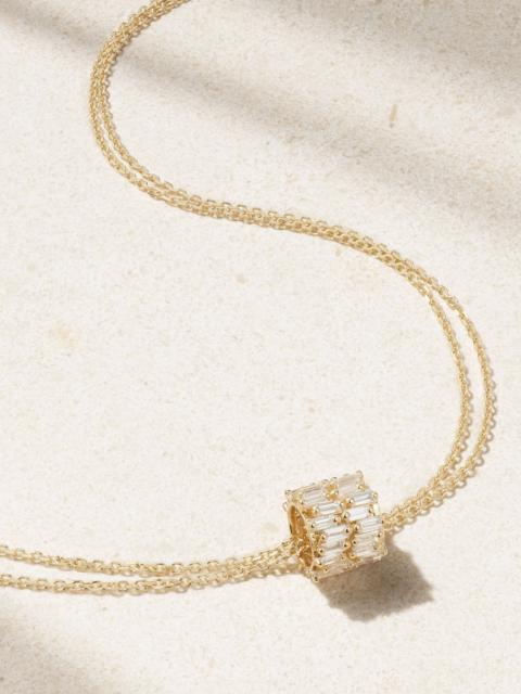 SUZANNE KALAN 18-karat gold diamond necklace Gold