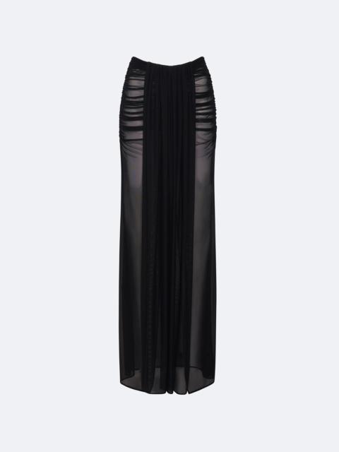 LAPOINTE Mesh Draped Skirt