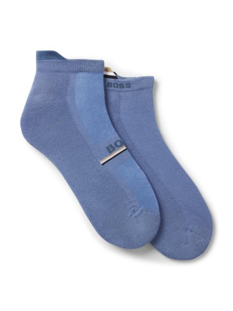 BOSS TWO-PACK OF LOGO SOCKS IN AN ANKLE LENGTH