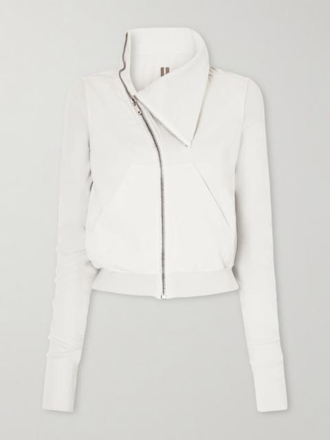 Rick Owens Cropped Organic Cotton-jersey Hoodie